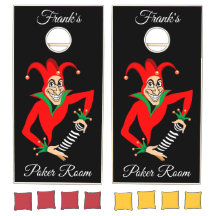 Poker Ensemble Cornhole - Personnalisable - Joker