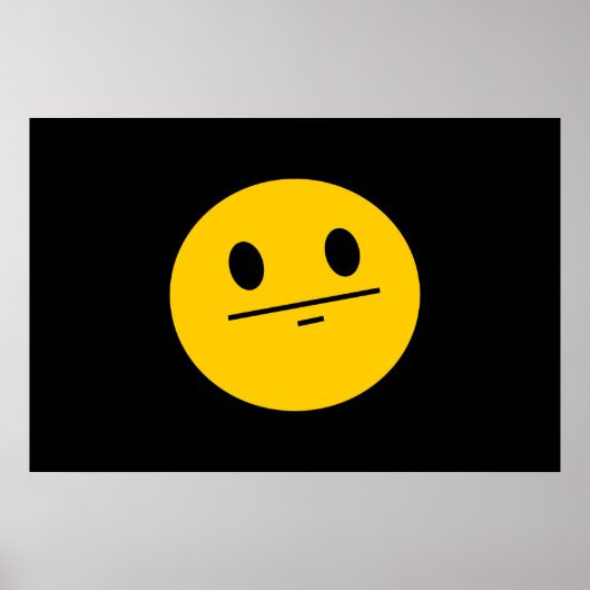 Poker Face gezicht Poster (Voorkant)