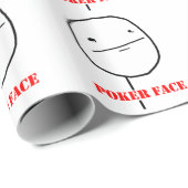 Poker face - meme cadeaupapier (Rol Hoek)