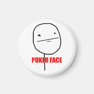 Poker Face Meme Magneet