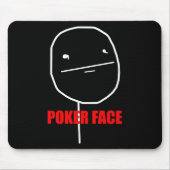 Poker Face Meme Muismat (Voorkant)
