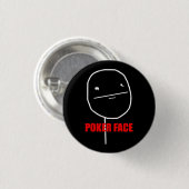 Poker Face Meme Ronde Button 3,2 Cm (Voorkant /achterkant)