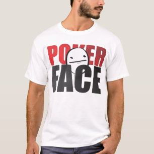 Poker Face Meme White T-shirt! T-shirt