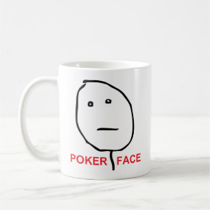 Poker Face Rage Face Meme Koffiemok