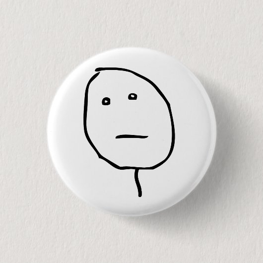 Poker face Rage Face Meme Ronde Button 3,2 Cm (Voorkant)