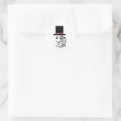 Poker Face Ronde Sticker (Tas)