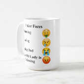 Poker Faces mok (Voorkant links)