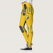 Poker Finals Chips Logo Dames Leggings Jaunes (Gauche)