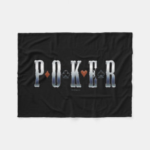 Poker Fleece Deken