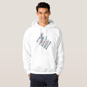 Poker Flush Dimensional Logo Mannen White Hoodie