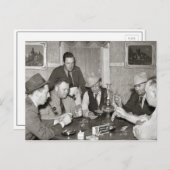 Poker Game, 1939 Briefkaart (Voorkant / Achterkant)