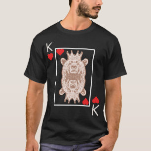 Poker Game Kaart Beer Ontwerp T-shirt