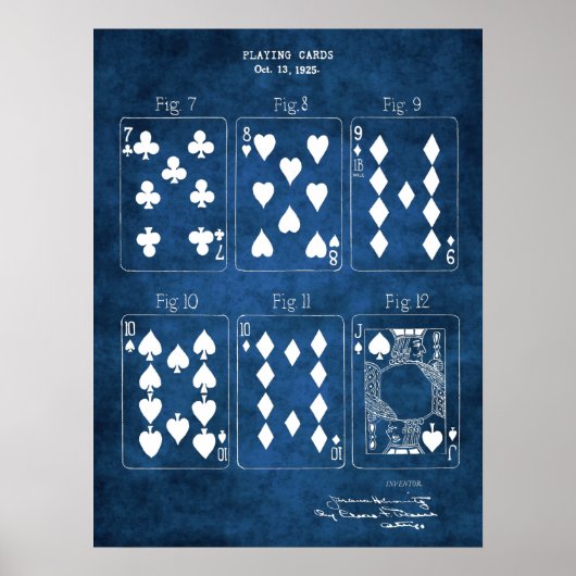 Poker Game Wall Decor Print nr. 2 speelkaarten (Voorkant)