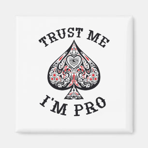 Poker Gamer Funny Quote Design Magneet