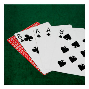 Poker Hands - Dead Man Hand Perfect Poster