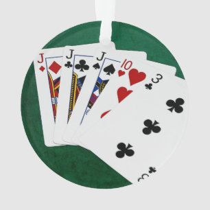 Poker Hands - Drie van een soort - Jack Ornament