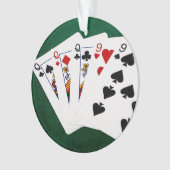 Poker Hands - Full House - Queen en Nine Ornament (voorkant)