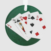 Poker Hands - High Card - ACE Ornament (achterkant)