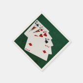 Poker Hands - High Card - King Servetten (Hoek)
