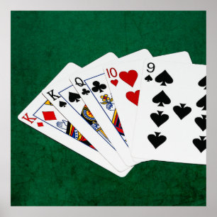 Poker Hands - One Pair - King Poster