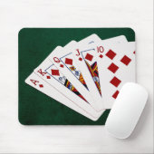 Poker Hands - Royal Flush - Diamonds Suit Muismat (Met muis)