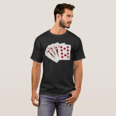 Poker Hands - Royal Flush - Diamonds Suit T-shirt (Voorkant volledig)