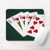Poker Hands - Royal Flush - Hearts Suit Muismat (Met muis)