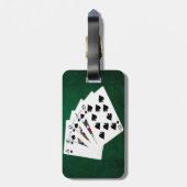 Poker Hands - Royal Flush - Spades Suit Bagagelabel (Achterkant verticaal)