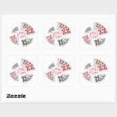 Poker Hands - Royal Flush Vierkante Sticker (Vel)