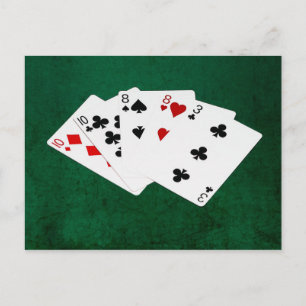 Poker Hands - Two Paar - Tien, Acht Briefkaart