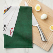 Poker Hands - Two Pair - Ace, King Theedoek (Quarter Fold)