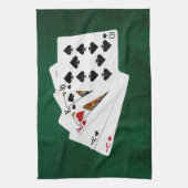 Poker Hands - Two Pair - Ace, King Theedoek (Verticaal)