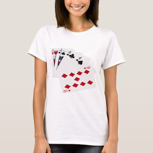 Poker Hands - Two Pair - Jack, Vier T-shirt (Voorkant)