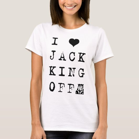 Poker Jack King Off Texas Holdem T-shirt Mannen Wo (Voorkant)