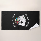 Poker Je Suis Juste Ici Pour Le Pot (Serviette de bain)