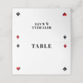 Poker Kaart Suit Wedding (Buitenkant ongevouwen)