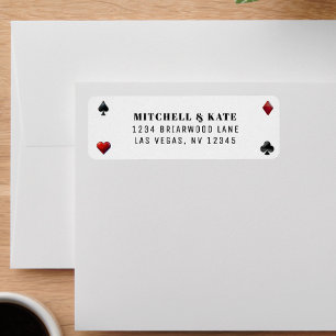 Poker Kaart Suit Wedding Etiket