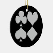 Poker Kaart Suits Kerst Ornament (Rechts)
