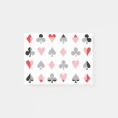 Poker Kaart Suits with Middle Fade Post-it® Notes (Voorkant)