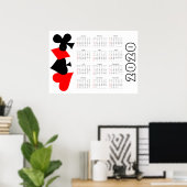 Poker Kalender 2020 Poster (Thuiskantoor)