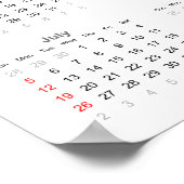 Poker Kalender 2020 Poster (Hoek)