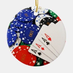 Poker Keramisch Ornament