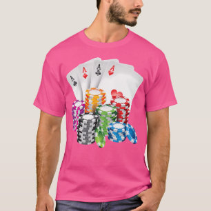 Poker King Queen Card Casino Chip Gambling T-shirt