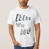 Poker Kiss My Ace, Funny Mens T-shirt blanc (Devant)