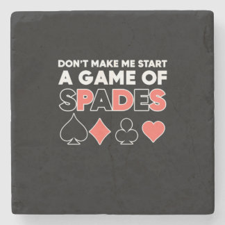 Poker maakt me geen spelletje stenen onderzetter