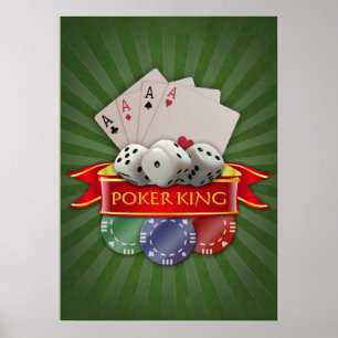 Poker Mania - Kaarten, doppen, chips Poster