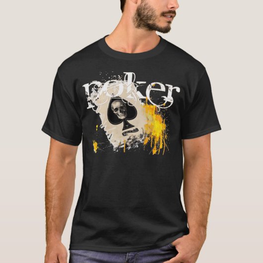 POKER MET KLOOF T-SHIRT (Voorkant)