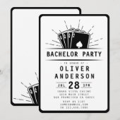 Poker moderne Bachelor Party jouer carte Casino (Devant / Derrière)