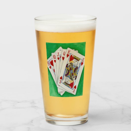 Poker nachtbril glas (Voorkant gevuld)