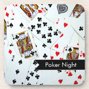 Poker Night Card Game Cork Onderzetters